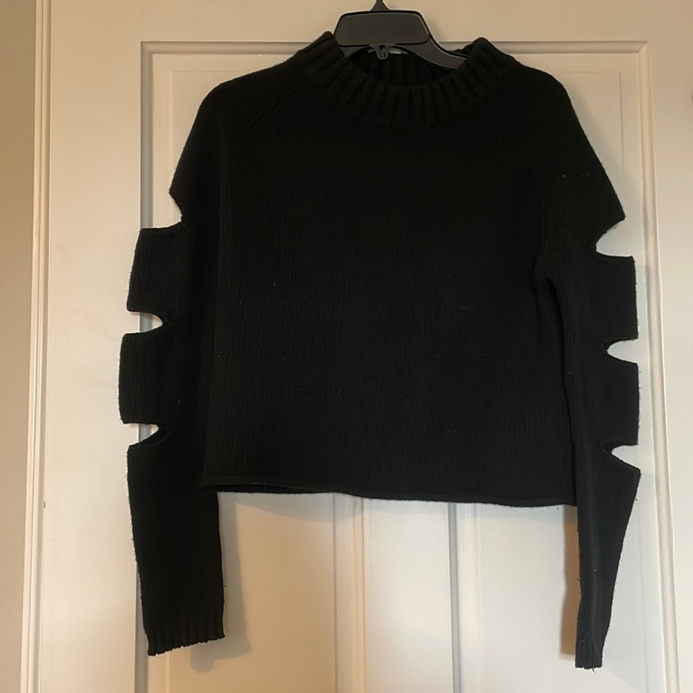 Karen Millen Knitted Cutout Sleeves Top